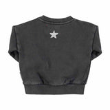 Piupiuchick Sweatshirt Faded Black w/ "Jimi Hendrix" Print