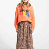 Piupiuchick Sweatshirt Orange w/ "Music" Print