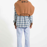 Piupiuchick Trousers Light Blue Soft Denim