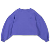 Repose Crop Heart Sweater Royal Bloom