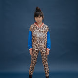 Repose Socker Tee Leopard Glitch Color Block