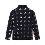 Repose Turtle Neck Graphite Night Multi Dot
