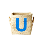 Rice Raffia Basket Letter U