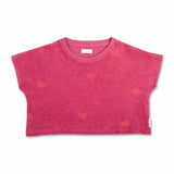 Petit Blush Towel Top LOVE AOP