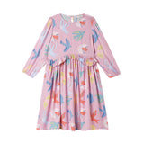 Stella McCartney Kids Dress Birds AO Viola/Colourful