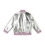 Stella McCartney Kids Jacket Multicolor Stars Silver