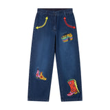 Stella McCartney Kids Jeans Boots Navy Blue