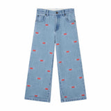 Stella McCartney Kids Jeans Embroidered Lips