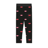 Stella McCartney Kids Leggings Lips Black