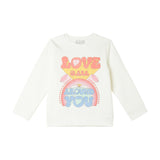 Stella McCartney Kids Sweatshirt Love is All Ivory