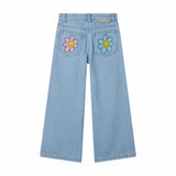 Stella McCartney Kids Trousers Denim Flowers