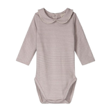 Gray Label Baby Collar Onesie Berry - Cream