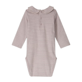 Gray Label Baby Collar Onesie Berry - Cream