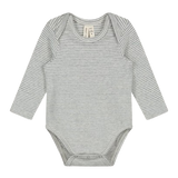 Gray Label Baby L/S Onesie Grey Melange - Cream