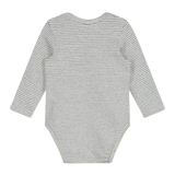 Gray Label Baby L/S Onesie Grey Melange - Cream
