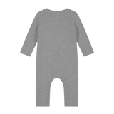 Gray Label Baby Suit with Snaps Grey Melange