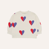 The Campamento Bicolor Hearts Baby Sweatshirt