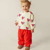 The Campamento Bicolor Hearts Baby Sweatshirt