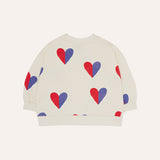 The Campamento Bicolor Hearts Baby Sweatshirt