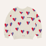 The Campamento Bicolor Hearts Sweatshirt