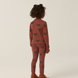 The Campamento Hearts Brown Leggings