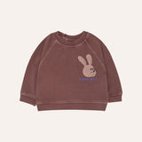 The Campamento Rabbit Brown Baby Sweatshirt