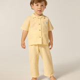 The Campamento Yellow Checked Baby Trousers