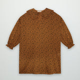 The New Society Federica Dress Caramel Leo Print