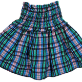 The New Society Lidia Skirt In Finite Navy Checks