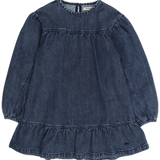 The New Society Mara Dress Blue Denim