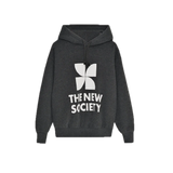 The New Society TNS Logo Hood Sweatshirt Galactic Grey Melange