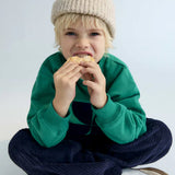 The New Society TNS Logo Sweatshirt Radiant Emeral