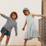 Gray Label L/S Tee Blue Grey - Cream