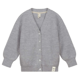 Gray Label Knitted Cardigan Grey Melange