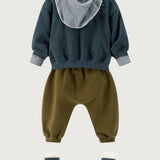 Gray Label Baby Dropped Shoulder Blue Grey