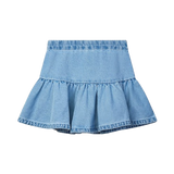 Wynken Cloud Skirt Mid Wash Denim