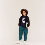 Wynken Wynk Panel Sweat Navy/Green/Cream