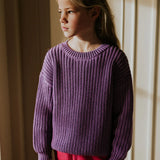 Yuki Chunky Knitted Sweater Amethyst
