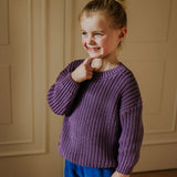 Yuki Chunky Knitted Sweater Amethyst