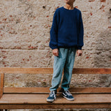 Yuki Chunky Knitted Sweater Navy