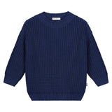 Yuki Chunky Knitted Sweater Navy