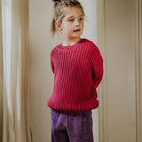 Yuki Chunky Knitted Sweater Fuchsia
